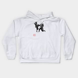 samurai fight Kids Hoodie